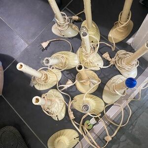 12 antique wax drip electric candles